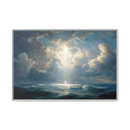 Light of the Tempest : Framed Canvas